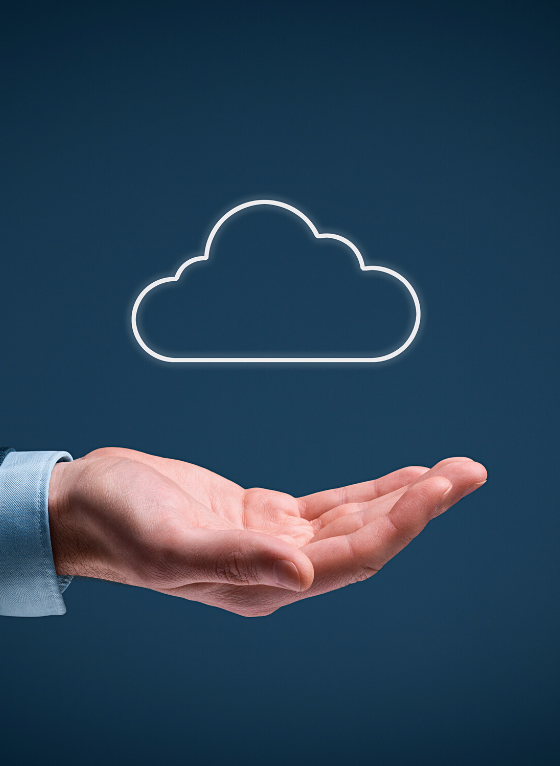 Exceptional Cloud Computing Service By Sydney Managed IT A hand with a cloud floating, cloud computing concept